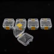 50 Pcs Denture Storage Box Dental Complete Tooth Box with Film Membrane Clear