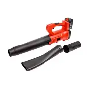 RYNOMATE 18V Cordless Leaf Blower with Lithium Battery and Charger Kit (Red and