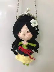 Crochet Baby Doll Purse Pattern /Amigurumi Baby Doll Purse/Mulan