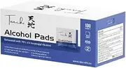 Tenchi Sterile Alcohol Wipes - 100 Pack - Professional and Medical Grade 2-Ply Antiseptic Prep Pads, Individually Wrapped - Ideal for First Aid Kits, Personal Hygiene Surgical Use
