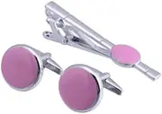 DRBASJHFO Necktie Bar Pinch Clip,Classic Tie Clips, Fashion Pink Tie Clip Cufflinks Suit Sleeve Dress Wedding Dress Clothing Accessories Clip