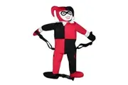 Harley Quinn Back Buddy Backpack (Red/Black/White) (One Size)