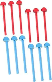 Abaodam 12Pcs Parrot Perches Stands Durable Plastic Holders for Birds for Birdcage Exercise and Rest Includes Perches Easy to Install and Stable