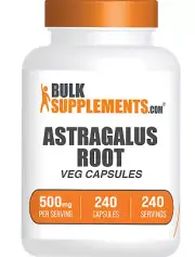 BulkSupplements Astragalus Extract 240 Capsules - 500 mg Per Serving