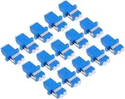 LOORGVEL 15pcs Flange Type to Fiber Adapter for Patch Panel and Server Rack Single Mode Optical Fiber Connector for Network and Internet Use