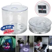 LED Torch Camping Hiking Outdoor Solar inflatable light Lantern Garden Lamp Tent