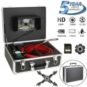 Sewer Camera 65ft/20m Pipe Inspection Snake Camera HD Drain 7 In LCD Monitor