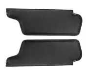 Dodge Coronet Hardtop Black Sun Visors Sunvisors Genuine leather pair 1969-70