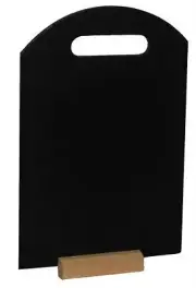 A5 TABLE TOP BLACKBOARD & HANDLE HOLE MENU STAND DISPLAY CHALK BOARD ZHA5-SHAPE