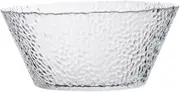 Ciieeo Glass Salad Bowl Irregular Pattern Transparent Fruit Salad Container for Serving Snacks Vegetables and Desserts Stylish Design for Home Use