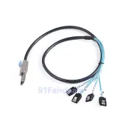 new SFF-8088 to 4X SATA 6Gbps Mini SAS 26Pin to 4*SATA 7Pin Data Cable Connector