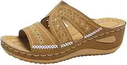 Lausiuoe Orthopedic Sandals For Women Elegant Comfortable Plantar Fasciitis Arch Support Open Toe Orthotic Slides Flip Flops