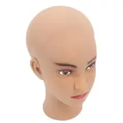 Mannequin Head PVC Bald Manikin Head Model For Practicing Massage Beauty Mak FAD