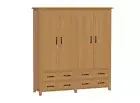 SYDNEYSIDE (AUSSIE MADE) 4 DOOR / 4 DRAWER WARDROBE ALL HANGING PIGEON PAIRED (2