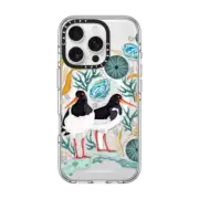 iPhone 16 Pro Clear Case MagSafe Compatible Oystercatchers at the Beach