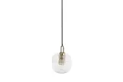 Sunny Modern Clear Glass Medium Hanging Pendant Light Lamp - Clear.