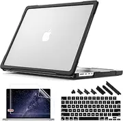 May Chen Case for M4 MacBook Pro 14 inch 2021-2024 Release, Models M4 A3112 A3401 Max A3185, M3 A2918 A2992, M2 A2779 M1 A2442, Heavy Duty Protective Hard Shell Case & Fold Kickstand, Clear