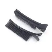 2Pcs Professional Hair Grip Hairdressing Sectioning Cutting Clamps Clips Comb