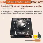 ZK-502M MINI Bluetooth 5.0 Audio Amplifier board 50WX2 Stereo AMP Amplificador