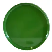 VTG Green 9.75” Dinner Plate Oblique PMC Melamine Stackable Melmac MCM Retro NWT