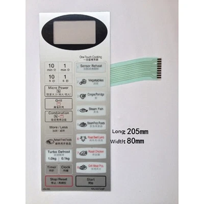 NN-K574MF Microwave Oven Panel Membrane Switch Touch Button Premium Quality Part