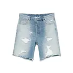[Cole Buxton] Cole Buxton Distressed Denim Shorts M BLUE