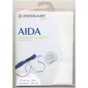 Zweigart Pre-cut Aida Cloth Fabric - 16 Count (48 x 54cm) - Choose You Colour