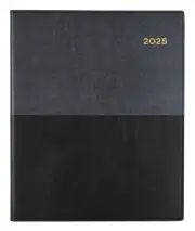 2025 Diary Collins Vanessa Short A4 Quarto Vertical Week to View BLACK 325.V99