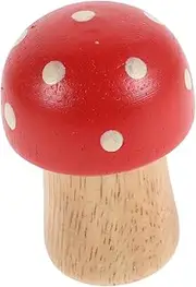 Healifty 2pcs Wooden Mushroom Maracas Boys and Girls Music Instruments Toddler Hand Percussion Toys