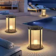 Yard Floor Lights Outdoor Post Light Garden Gate Pillar Lamp Home Post Lighting