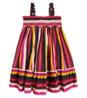 [Zimmermann Kids] Zimmermann Kids Clover striped cotton dress Y 2 multicoloured