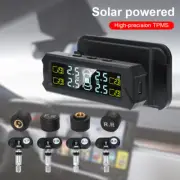 Solar TPMS Tire Pressure Monitoring System w/4 External Sensors & 4 Alarm Modes
