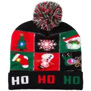 LED Christmas Beanie, Knitted Light Up Christmas Hats for Women Men Girls Boy
