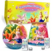 Buy 1 Get 2, Unicorn Terrarium Kit, Mermaid kit for Girls, Arts Craft Kit,