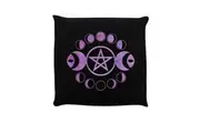 Grindstore Lunar Pentagram Cushion (Black) (One Size)