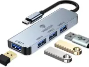 VEECOH 4 ports USB-C USB 3.0 2.0 Multiport spitter Adapter Hub