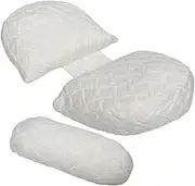 Vaguelly U-Shaped Pregnancy Pillow Side for Back Belly Maternity for Leg Pain Relief