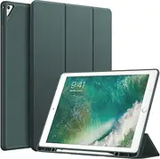 JETech Case for iPad Pro 12.9 Inch (2015/2017 Model, 1st/2nd Generation) with Pencil Holder, Slim Tablet Cover with Soft TPU Back, Auto Wake/Sleep (Misty Blue)