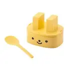 KAI Pop-up Rice Ball Shape Mini with Rice Dishwasher Safe Little Chef Krabby Yel