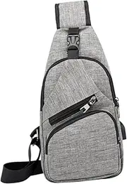 [OATIPHO] Men Chest Bags Men Messenger Bag Crossbody Sling Bag for Men Crossbody Bags for Men Mens Messenger Bag Crossbody Mens Sling Bag Shoulder Sling Bag for Men USB Charging Bags
