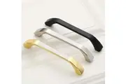 Zinc Kitchen Cabinet Handles Bar Drawer Handle Pull silver color hole to hole 96MM