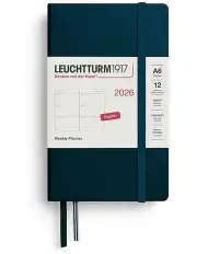 [LEUCHTTURM1917] Weekly Planner Pocket (A6) 2026 in Deep Sea