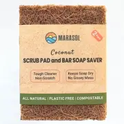 Soap Saver and Scrub Pad (2) | Coconut Fiber - Compostable | Plastic Free - Z...