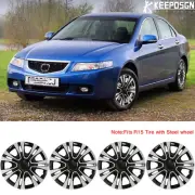 For Honda Accord 15" 4 Hubcaps Wheel Rims Cover Hub Caps Fits R15 Steel Wheel