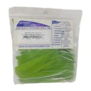 100 Pack Gateway Feathers 4" Left Wing: Parabolic Chartreuse Green 400LPSCH-100