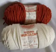 2 Skeins Vintage Elefant Twist Textured Herculon Olefin Fiber Cord/Rope Macrame