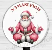 Christmas Retractable Badge Holder, Fun Santa Claus Badge Reel - GG6675