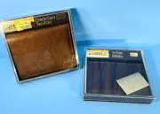 Amity Men's Leather Wallets Lot of 2 ~Tri-Fold Billfold & Two-Fold New Old Stock