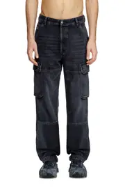 [Diesel] Diesel - Regular Jeans - D-Uty - Jeans - Man - Black 29 Black