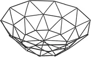 Cabilock Drain Basket Fruit Tray Metal Basket Wire Candy Dish Countertop Metal Fruit Bowls Centerpiece Table Decorations Snack Container Decorative Table Holder Black Iron